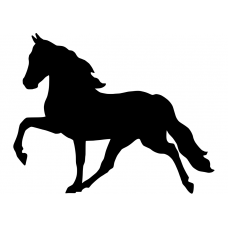 Paarden muursticker: 10094 - Paard draf