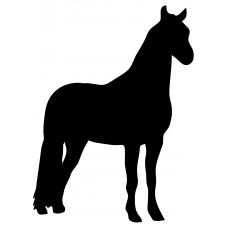 Paarden muursticker: 10099 - Paard staand