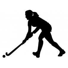 Sport muursticker: 10150 - Hockey meisje links