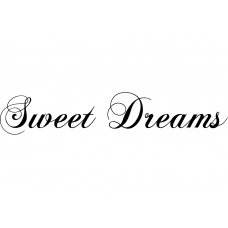 Teksten muursticker: 10273 - Sweet dreams