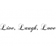 Spiritueel muursticker: 10274 - Live, laugh, love