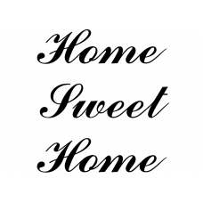 Teksten muursticker: 10277 - Home sweet home - Rivièra Maison‎